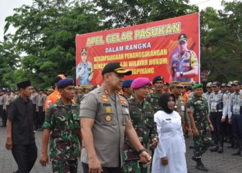 Kesiapan Penggulangan Bencana, Polres Tanjungpunang Gelar Apel Pasukan