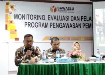 Bawaslu Natuna Gelar Rapat Evaluasi dan Pelaporan Pengawasan Pemilu Tahun 2019