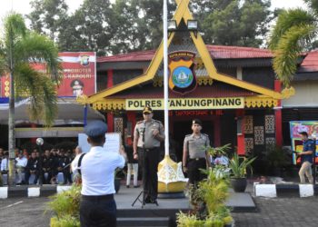 Peringati HUT Satpam ke 39 Polres Tanjungpunang Gelar Upara Peragaan Bela Diri