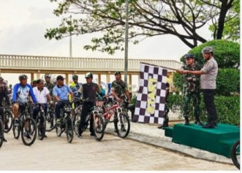 Sepeda Santai Jalin Sinergitas TNI, Polri, Pemda dan Masyarakat