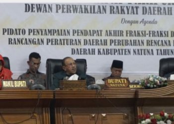 Ranperda Perubahan Lima Fraksi DPRD Natuna Setuju