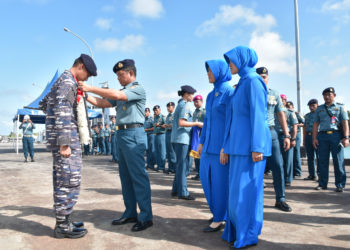 Kedatangan KRI Bubara 868 Disambut Oleh Danlatamal IV di Dermaga TNI AL Tg. Uban