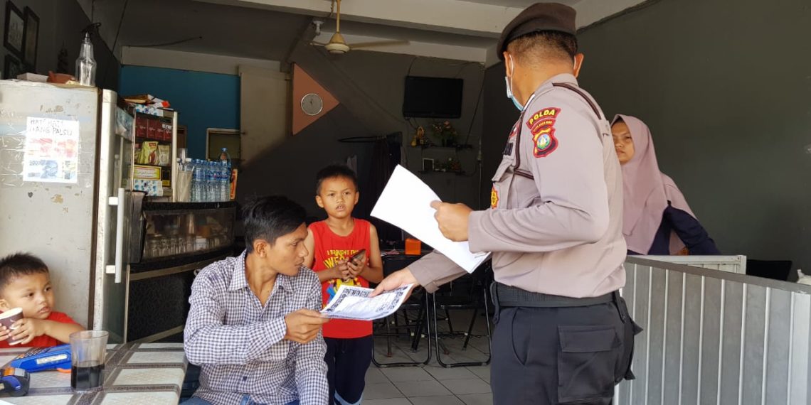 Polda Kepri Himbau Masyarakat Untuk Mencegah Covid-19 Dalam Operasi Seligi 2020.