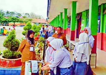 SMAN 7 Solsel Mulai Laksanakan UN. Cegah Corona Siswa Dihimbau Untuk Sering Cuci Tangan