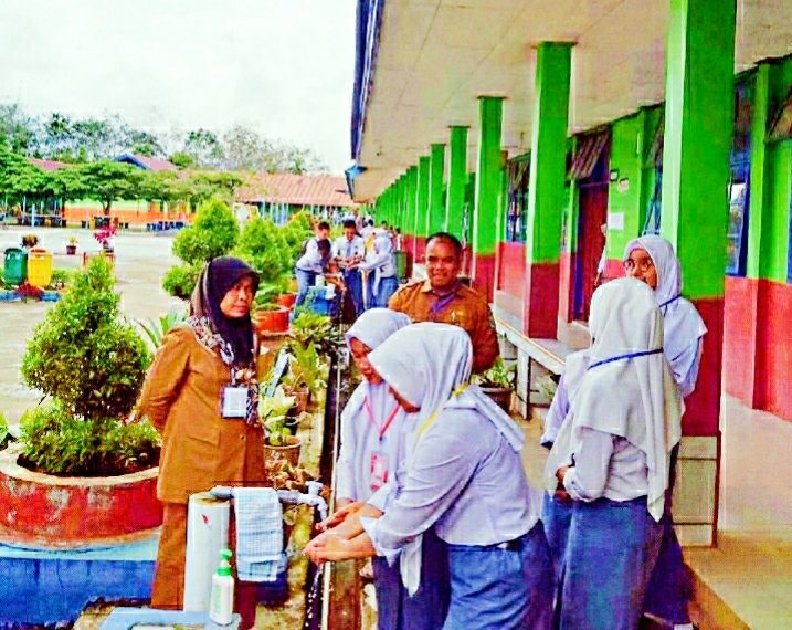 SMAN 7 Solsel Mulai Laksanakan UN. Cegah Corona Siswa Dihimbau Untuk Sering Cuci Tangan