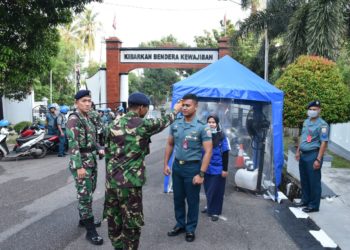 Cegah Covid 19 Danlantamal IV Gelar Penyemprotan Dedinfektan