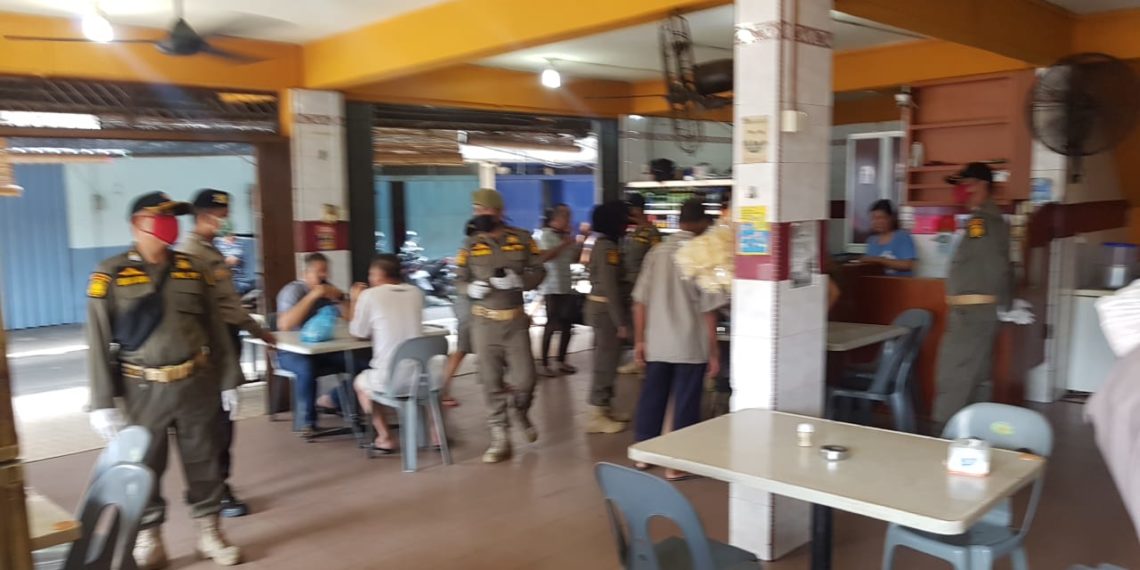 Memutus Mata Rantai Covid 19 Satpol PP dan Polisi Turun Kelapangan