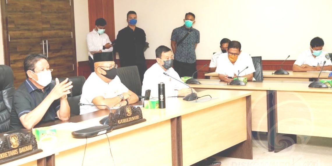 Isdianto Pimpin Rakor Optimalisasi BUMN Dalam Upaya Percepatan Penanganan Covid-19 di Kepri,