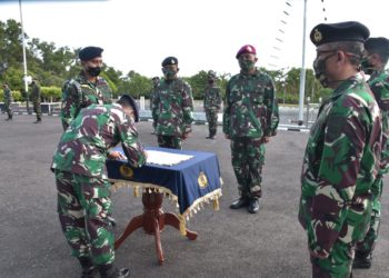 Setijab Wadan Lantamal IV Tanjungpinang, Upacara Dipimpin Dalantamal IV
