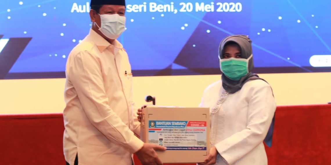 Pemko Tanjungpinang Terima 15.000 Paket Sembako Secara Sembolis dari Pemprov Kepri