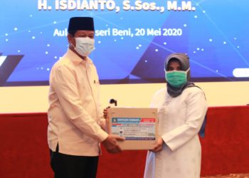 Pemko Tanjungpinang Terima 15.000 Paket Sembako Secara Sembolis dari Pemprov Kepri