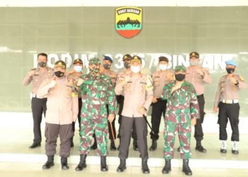 Dandim 0315/Bintan Sambut Akrab Kunjungan Kapolres Bintan