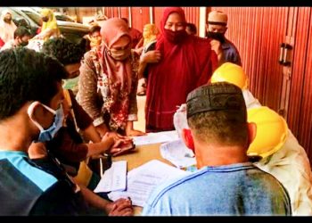 122 Orang Warga Pulau Punjung Ikuti Rapit tes Hasinya Negatif