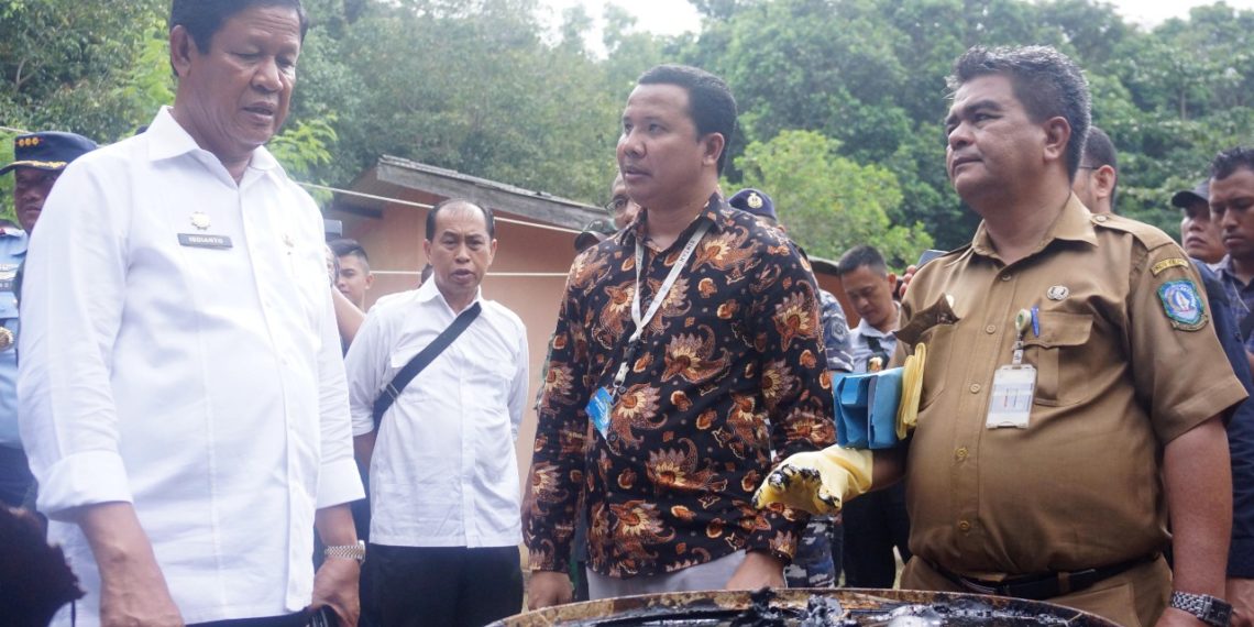 Pertambangan pasir cemari Perairan Galang Batang Bintan