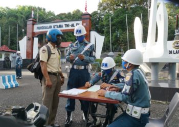 Upaya Tingkatkan Disiplin Prajurit dan PNS Pomal Lantamal IV Gelar OPS Gaktib 2020