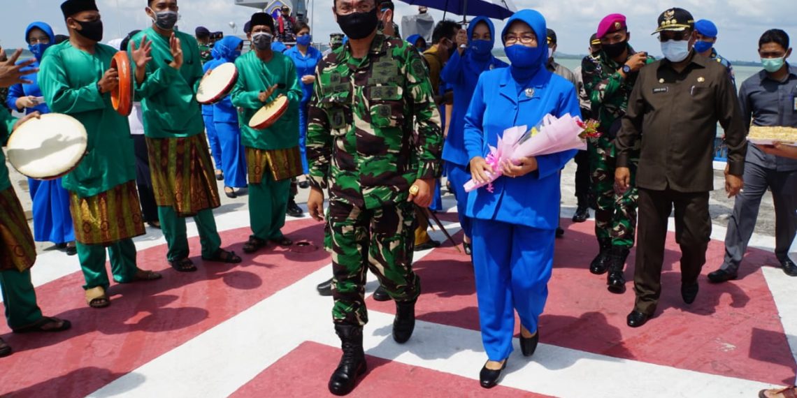 Lanal Tanjung Balai Karimun Pertamakali Dapat Kunjungan Kerja Dari Danlantamal IV Yang Baru
