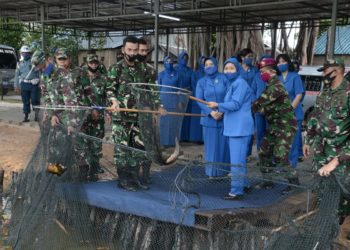 Danlantamal IV dan Ketua Korcab IV, Laksanakan Kunker Ke Lanal Batam