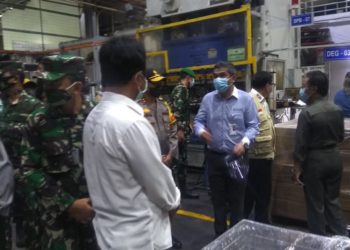Danlanal Batam Dampingi Plt. Gubernur Pantau Protokol kesehatan