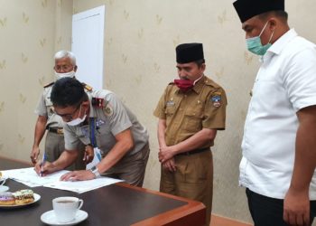 Bupati dan BPN Dhamasraya Tandatangani Surat Kesepakatan Kerjasama