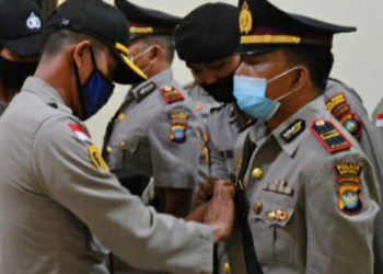 Kapolres Natuna Pimpinan Sertijab Dua Pejabatnya