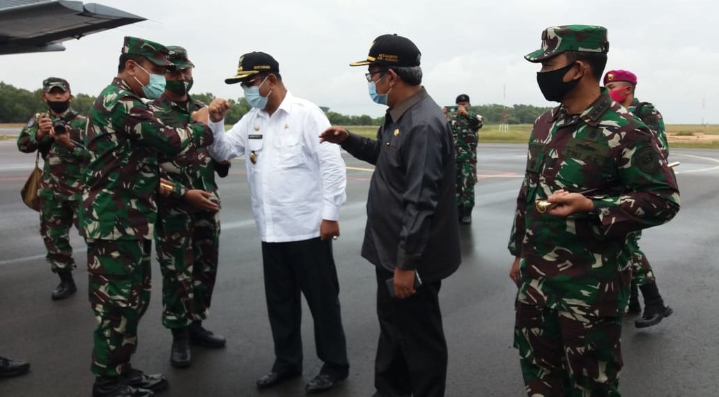 Danlantamal IV Sambut Pangkoarmada I Kunker di Kepri