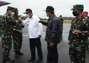 Danlantamal IV Sambut Pangkoarmada I Kunker di Kepri