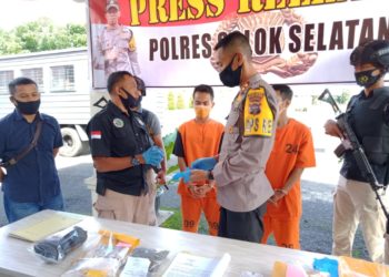 Polres Solsel Tangkap dua Bandar Narkoba Jenis SS dan Ganja