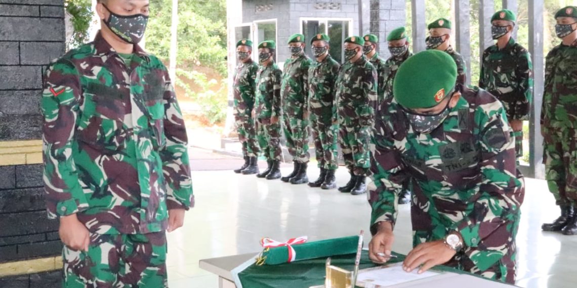 Dandim 0315/Bintan Pimpin Upacara Sertijab Danramil 01 Tanjungpinang