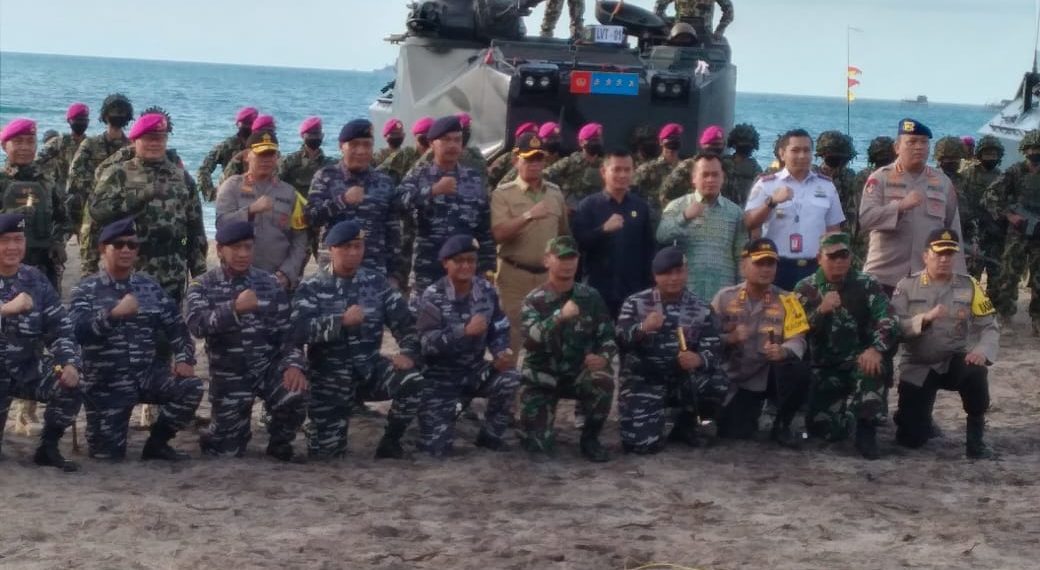 Dandim 0315/Bintan, Diwakili Kasdim Hadiri Giat Latihan Geladi Tugas Tempur di Lingga