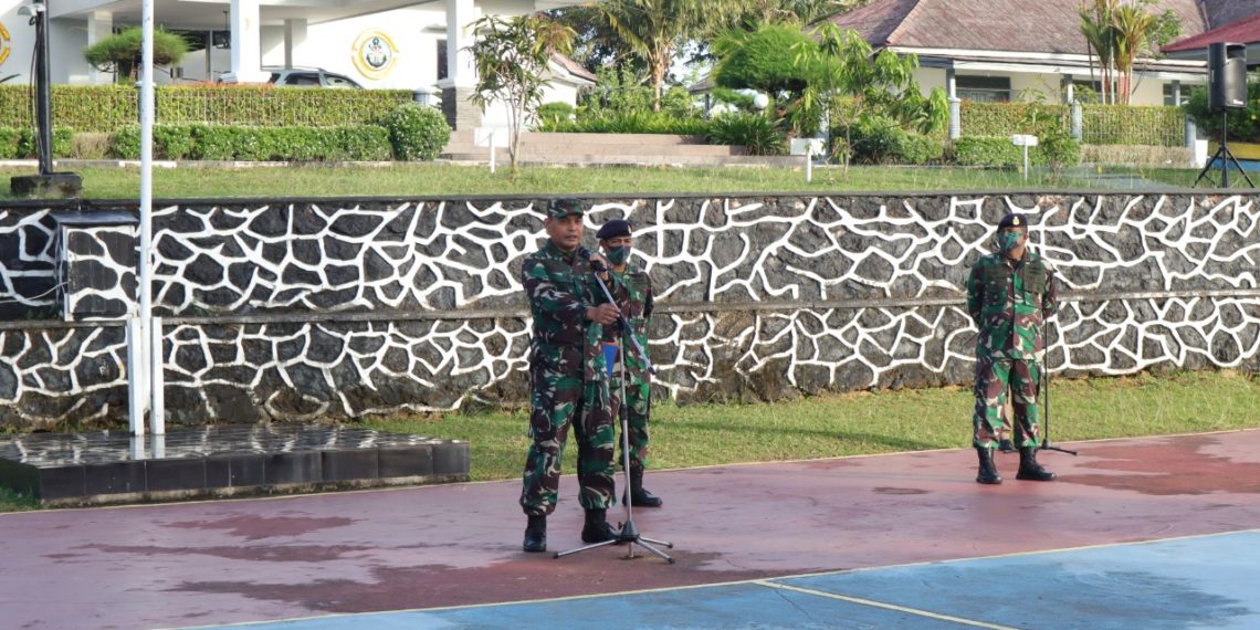 Wadanlantamal IV Pimpin Apel Kesiapan Lanal Dabo Singkep, Jelang Latihan Glagaspur TK III (L3)