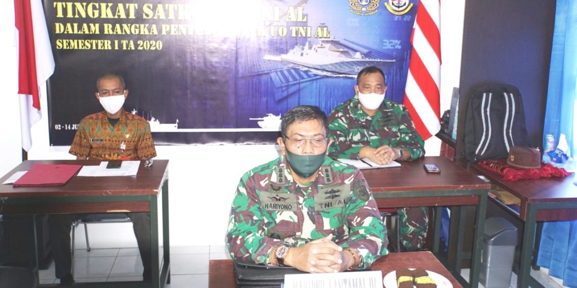 Kakuwil Lantamal IV Melaui Vicon Ikuti Rapat Rekonsiliasi Terpadu Kemhan/TNI