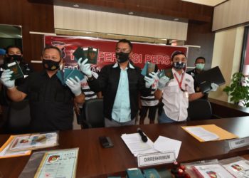 Dit Reskrimum Polda Kepri Amankan Tersangka Tindak Pidana Perdagangan Orang