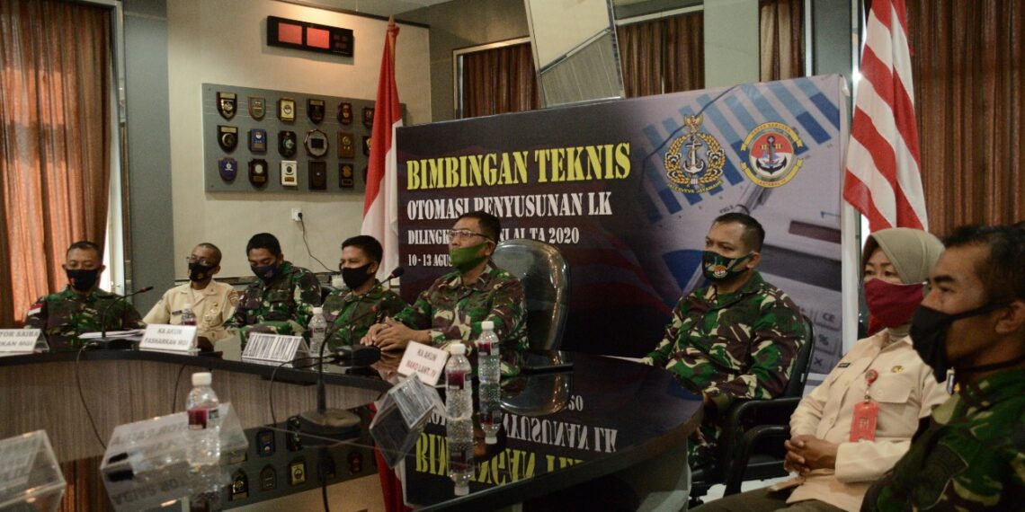 Kakuwil Lantamal IV Ikuti Bimtek Melalui Vicon