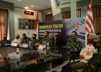 Kakuwil Lantamal IV Ikuti Bimtek Melalui Vicon