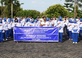 Jelang HUT Kemerdekaan RI Ke 74, 2020 Korcap IV DJA I Gelar Olah Raga Bersama