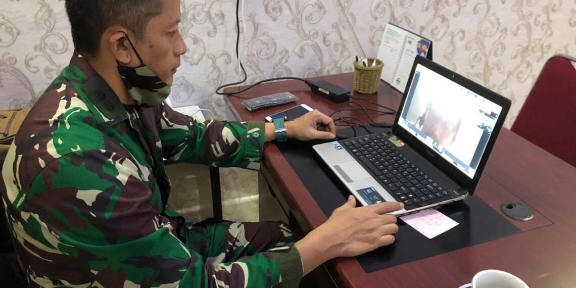 Kadiskes Lantamal IV Ikuti Rakor Melalui Vicon Jelang Hari Kontrasepsi Sedunia