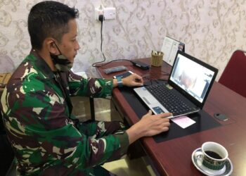 Kadiskes Lantamal IV Ikuti Rakor Melalui Vicon Jelang Hari Kontrasepsi Sedunia