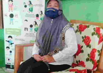 Kepsek SDN 005 Sepempang Harapkan Orang Tua Siswa Pakai Masker Seketika Mengantar Anak ke- Sekolah