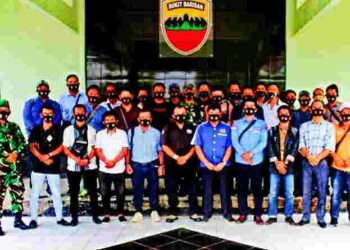 Dandim 0318 Letkol (Arm) Asep Ridwan, Caffee Mesra Dengan Wartawan Natuna