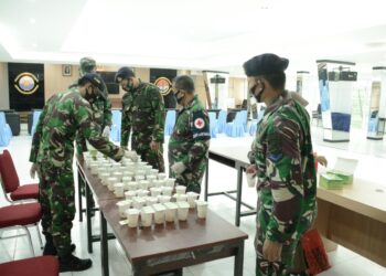 Saat Apel Khusus Jajaran Lantamal IV Langsung Gelar Tes Urine