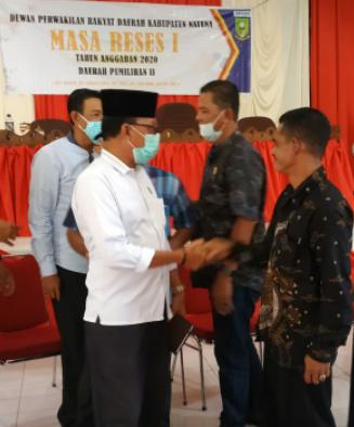 Reses Tahap I DPRD Natuna Pang Ali Berjanji Akan Kawal Usulan Warga Serasan