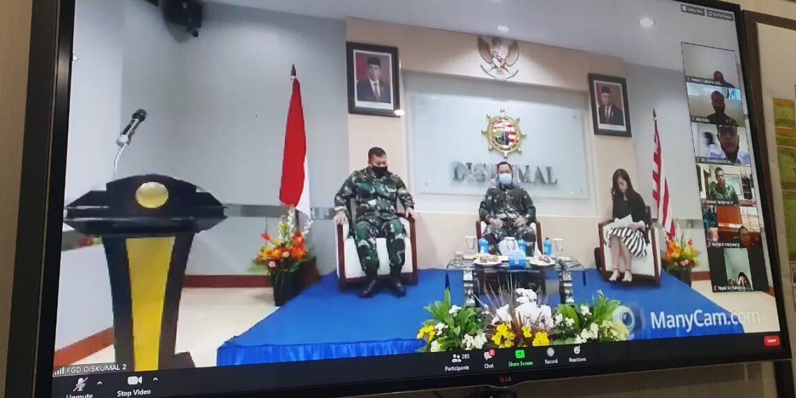 Melalui Vicon Kadiskum Ikuti Webinar Forum Group Discussion