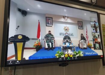 Melalui Vicon Kadiskum Ikuti Webinar Forum Group Discussion