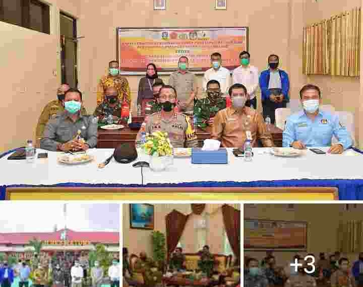 Sekda Natuna ikuti Ratas terkait Pengamanan Tahapan Pilkada Serentak se-Kepri Tahun 2020 melalui Vidcon