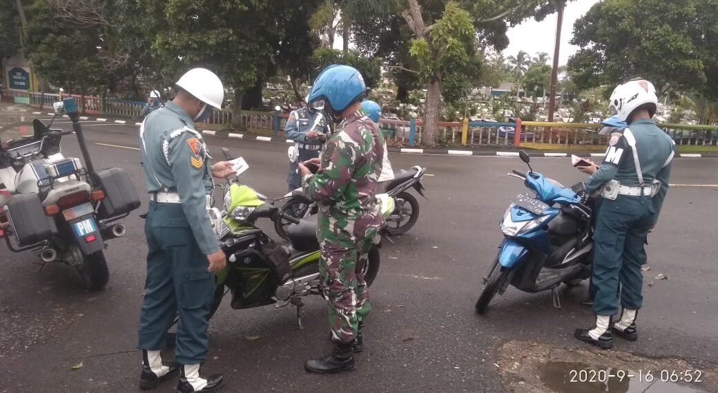 Tingkatkan Disiplin Prajurit Dan Pns, Pom Lantamal IV Tanjungpinang Gelar Ops Gaktib TA. 2020