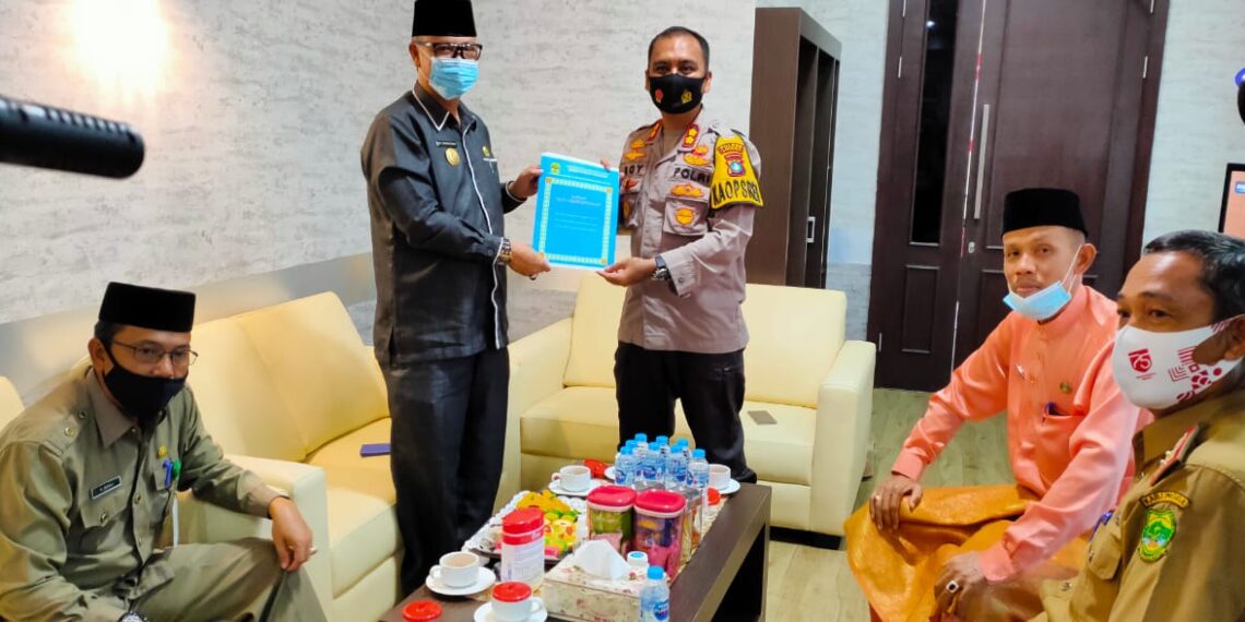 Dalam Mengawali Tugasnya Pjs. Bupati Lingga Lakukan Kunjungan Kerja Ke Forkopimda