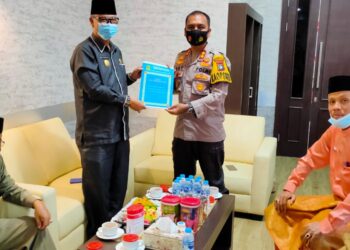 Dalam Mengawali Tugasnya Pjs. Bupati Lingga Lakukan Kunjungan Kerja Ke Forkopimda