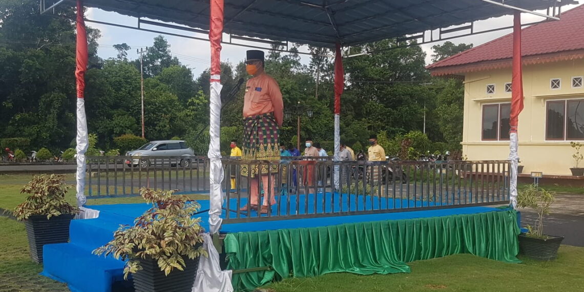 Diapel Pertama Pjs Bupati Lingga Harapkan Kejasama Yang Baik Pelaksanaan Pilkada Serentak Jurdil & Jujur