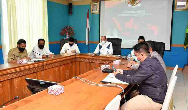 Bupati Natuna Pimpin Rakor Persiapan Pelaksaan Pilkada di Tengah Pandemi Covid-19