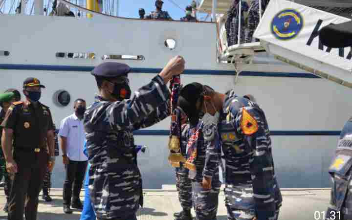 Lanal Ranai Terima Kunjungan Taruna/Taruni AAL Tingkat III Angkatan 67 Tahun 2020